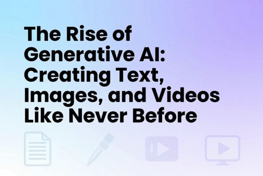 The Rise of Generative AI: Creating Text, Images, and Videos Like Never Before