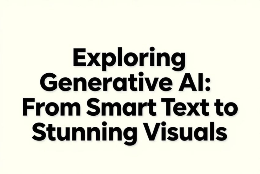 Exploring Generative AI: From Smart Text to Stunning Visuals